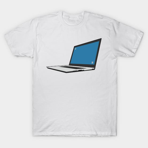 Laptop Computer Keyboard PC Notebook Gift Idea T-Shirt by FlashDesigns01